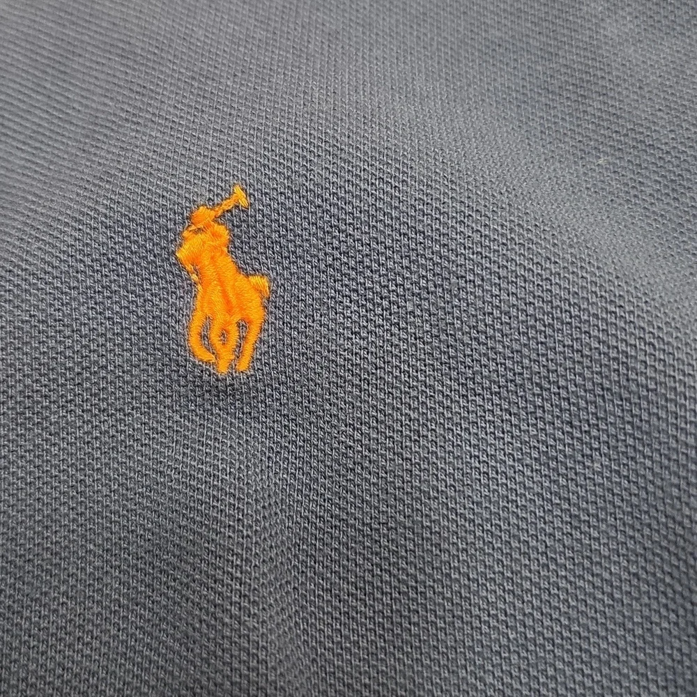 Ralph Lauren Polo- Navy & Orange Long Sleeve Shirt. Size XL